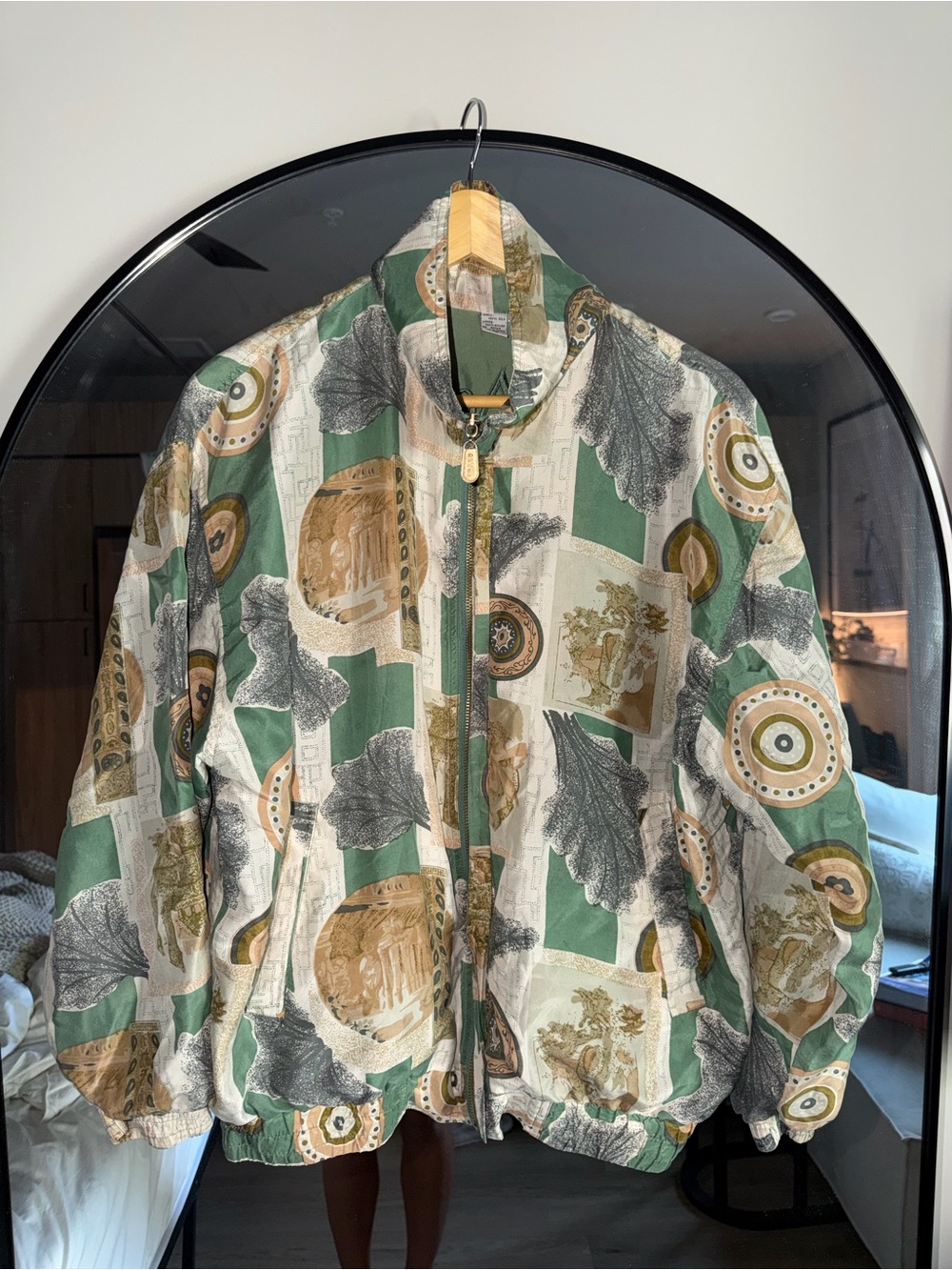 100% silk Vintage Bomber